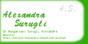 alexandra surugli business card